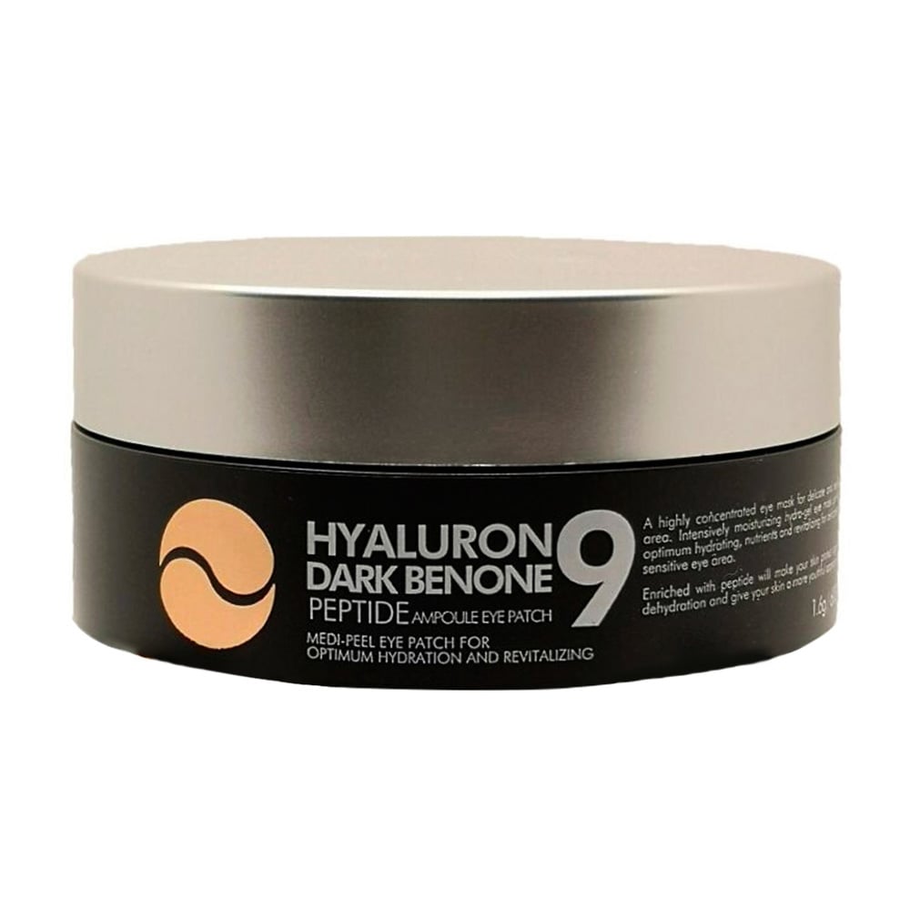 Гідрогелеві патчі для очей Medi-Peel Hyaluron Dark Benone Peptide 9 Ampoule Eye Patch від темних кіл, з пептидами, 60 шт